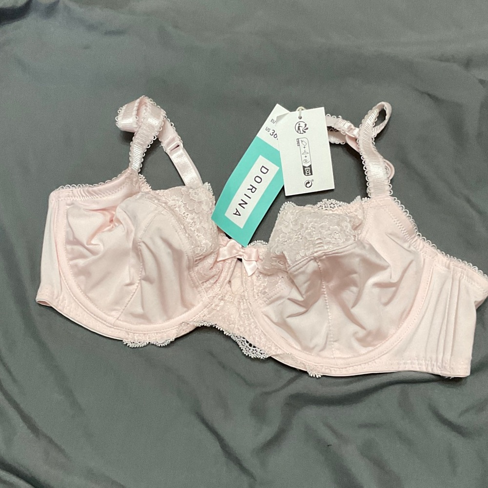 Dorina Celine Blush  Pink Lace Underwire Bra